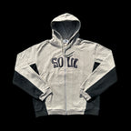 Grey/Black Full Zip Hoodie