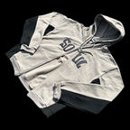 Grey/Black Full Zip Hoodie